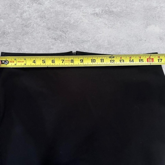 Quince Ultra-Stretch Ponte Pencil Skirt Black High Waist Midi Size L - Picture 5 of 7